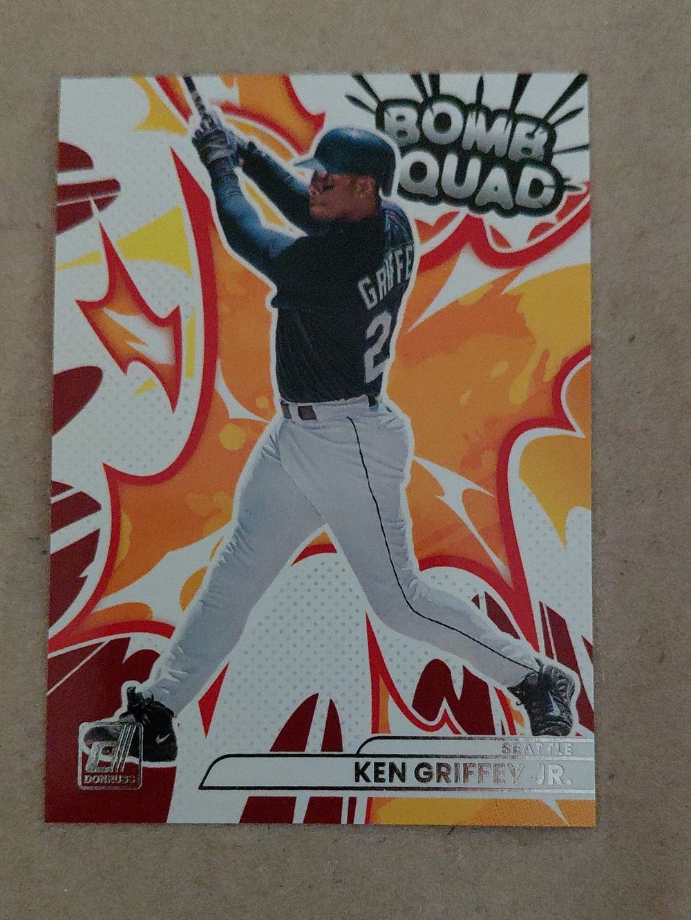 Ken Griffey Jr. Baseball Collector Card - Black & White